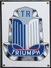 Triumph Enamel Sign