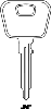 Porsche PO7 Ignition Key