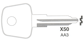 AA3 key blank