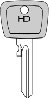 Blank WS Ignition key