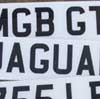 Acrylic British License Plate
