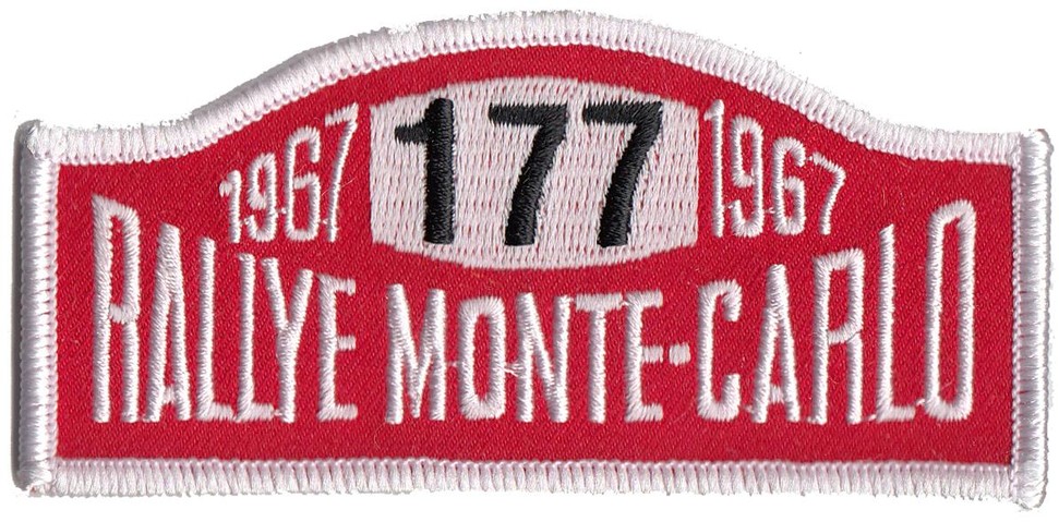 Rallye Monte Carlo embroidered patch
