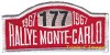Rallye Monte Carlo embroidered patch