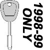 1998-1999 Jaguar Tibbe Key