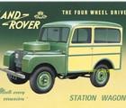SIGN - LAND ROVER STATION WAGON