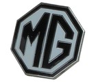 MG OCTAGON LAPEL PIN - WHITE/BLACK