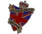 ALIVE TO DRIVE BRITISH PIN