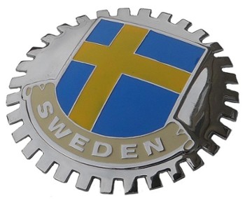 GRILLE BADGE - SWEDISH FLAG (BGE_STSW)