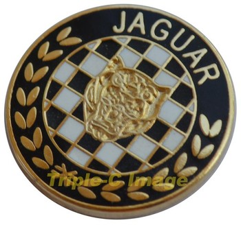 JAGUAR CHEQUERED LAPEL PIN (P-JAG/CHEQ)