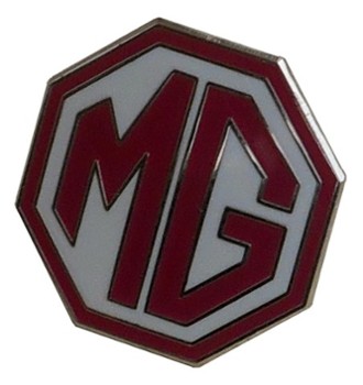 MG OCTAGON LAPEL PIN - WHITE/RED (P-MG/WR)
