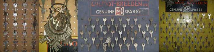 Original Wilmot Breedon keys in our shop