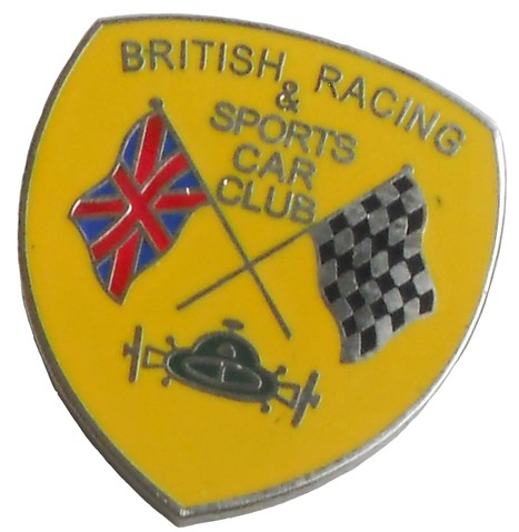 BRITISH RACING SPORTS CAR CLUB LAPEL PIN BRITISH RACING SPORTS CAR CLUB LAPEL PIN