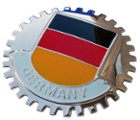 GERMAN FLAG GRILLE BADGE