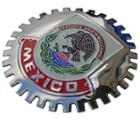 MEXICO CAR GRILLE BADGE
