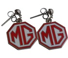 EARRINGS MG RED/WHITE