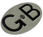 EMBOSSED ENAMELED GB PLATE