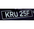 LICENSE PLATE BLACK/SILVER (LP-ALUM/BK)