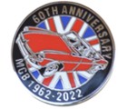 MGB 60TH ANNIVERSARY PIN