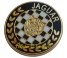 JAGUAR CHEQUERED LAPEL PIN