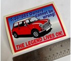 MINI THE LEGEND DECAL