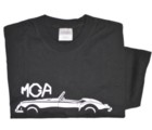 MGA SILHOUETTE ON BLACK T-SHIRT