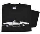 TRIUMPH SPITFIRE SILHOUETTE BLACK T-SHIRT