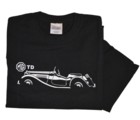 MG TD SILHOUETTE ON BLACK T-SHIRT (T-MGTD/BW)