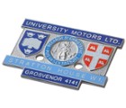 UNIVERSITY MOTORS STRATTON HOUSE BADGE