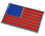 AMERICAN FLAG METAL BODY BADGE