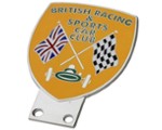 BRITISH RACING & SPORTS CAR CLUB GRILLE BADGE