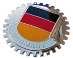 GERMAN FLAG GRILLE BADGE