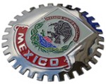 MEXICO CAR GRILLE BADGE