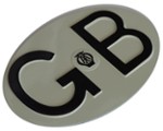 EMBOSSED ENAMELED GB PLATE