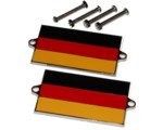 German Flag Metal Body Badges