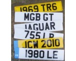 ACRYLIC REFLECTIVE LICENSE PLATE