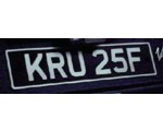 LICENSE PLATE BLACK/SILVER