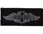 PATCH - MORGAN WINGS ON BLACK BACKGROUND