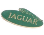 JAGUAR LEAPER OVAL GREEN PIN