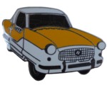 METROPOLITAN CAR CUT OUT LAPEL PIN