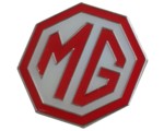 MG LOGO LAPEL PIN RED/WHITE LARGE