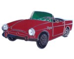 SUNBEAM TIGER CUT OUT LAPEL PIN