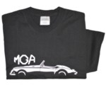 MGA SILHOUETTE ON BLACK T-SHIRT