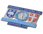 UNIVERSITY MOTORS STRATTON HOUSE BADGE