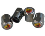 ABARTH TIRE VALVE STEM CAPS (4)