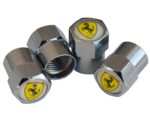 FERRARI TIRE VALVE STEM CAPS (4)