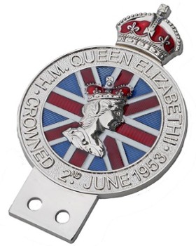 QEII CORONATION - GRILLE BADGE (BGE_QEII)