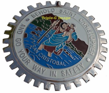 ST. CHRISTOPHER GRILLE BADGE (SAWTOOTH) (BGE_STSTC)