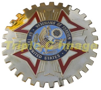 VETERANS OF FOREIGN WARS CAR GRILLE BADGE (BGE_STVFW)