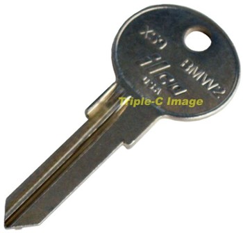 BMW 2 REPLACEMENT IGNITION KEY BLANK (KB-BMW2)