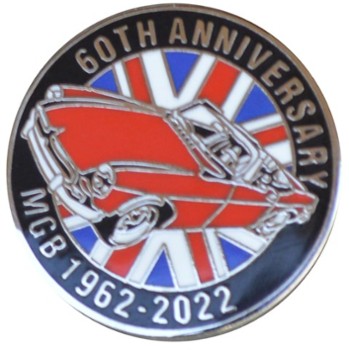 MGB 60TH ANNIVERSARY PIN (P-MG/MGB_60TH)